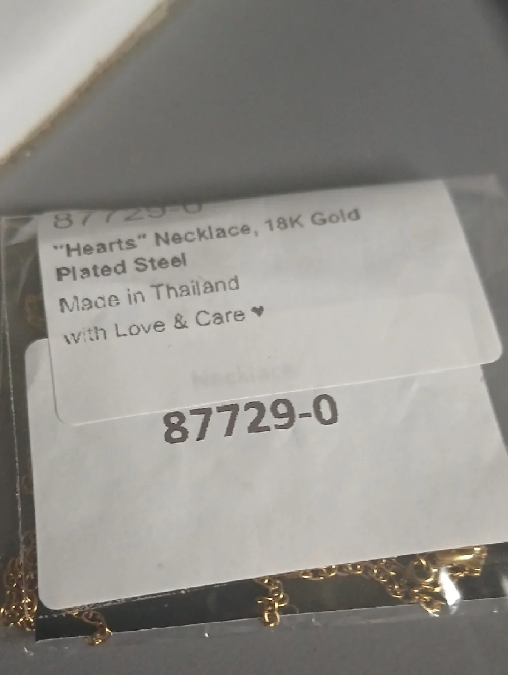 Gold Interlocking Rings Necklace - Picture 2 of 2